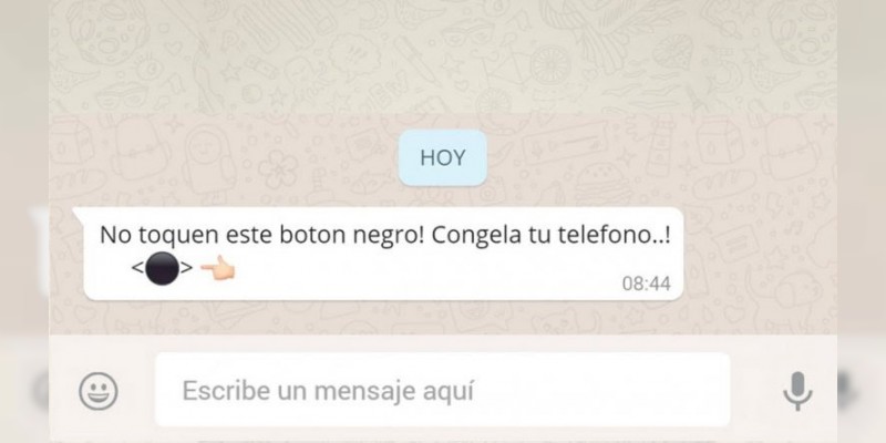 Resultado de imagen para broma de whatsapp punto negro