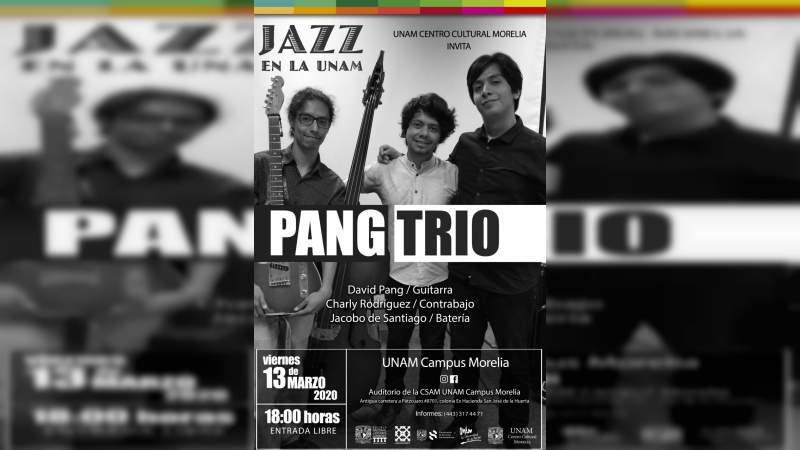 Pang Trío se presenta este viernes en el ciclo Jazz en la UNAM 