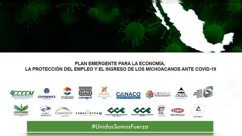 Urge implementación de plan emergente para la economía, protección del empleo y el ingreso de los michoacanos: Empresarios 