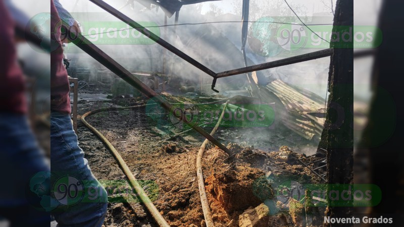 Se incendia taller de carpintería en Morelia, Michoacán, queda reducido a cenizas  - Foto 6 