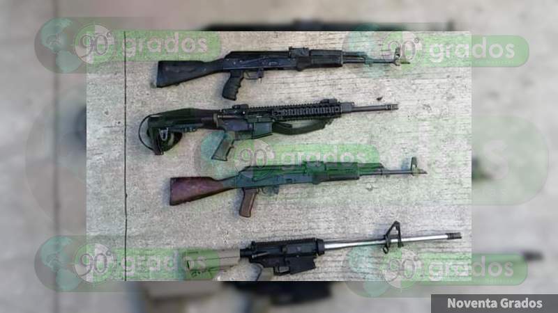 Tras agresión a soldados, detienen a cuatro hombres y les aseguran rifles de grueso calibre en Chinicuila 