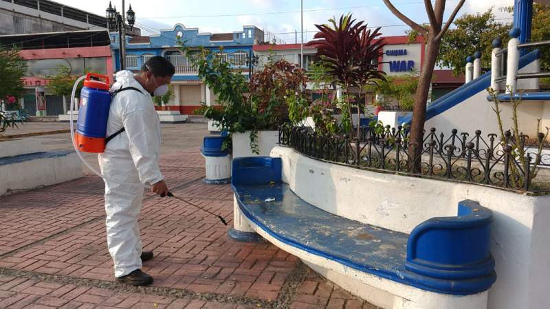 Realiza Gobierno de Lázaro Cárdenas sanitización de espacios públicos  - Foto 0 