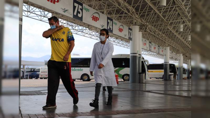 Con cámaras térmicas detectaran sospechosos de COVID-19 en central de autobuses de Morelia, Michoacán - Foto 1 