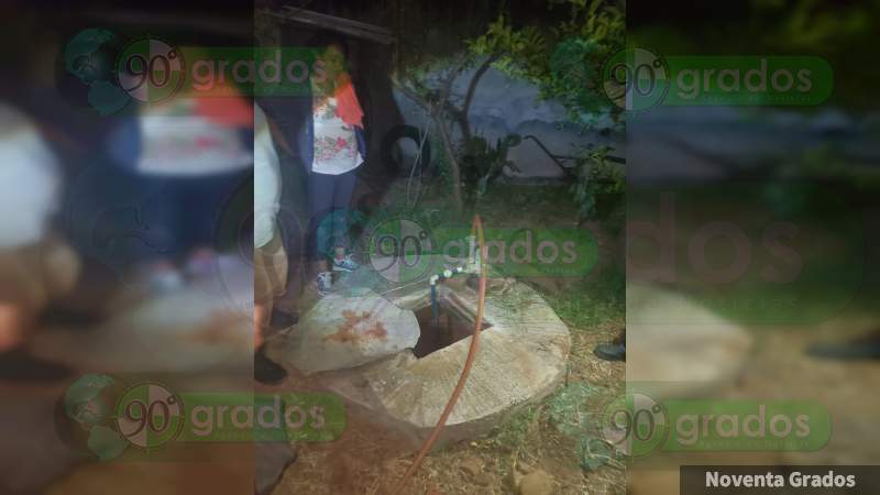 Muere menor de dos años ahogado dentro de una noria en Tingüindín, Michoacán 