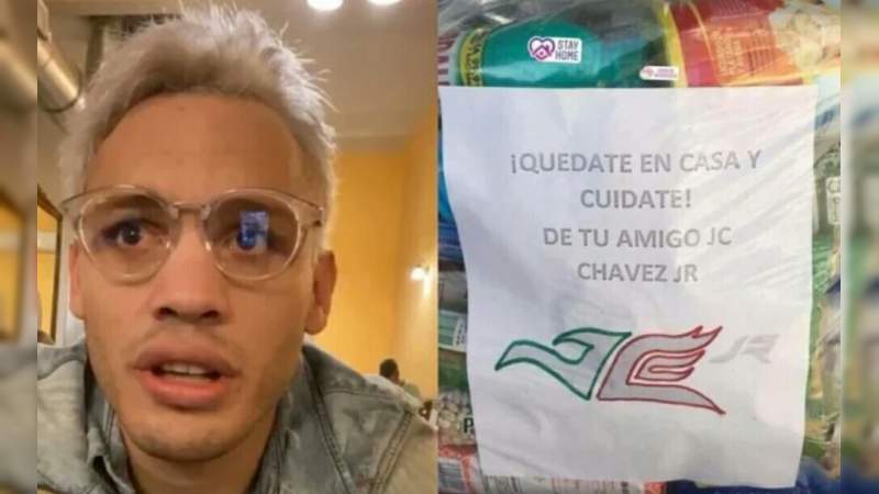 Por coronavirus, Julio César Chávez Jr dona despensas en Culiacán 