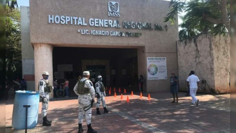 Elementos de la Guardia Nacional resguardan hospitales del IMSS en todo el país 