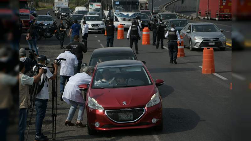 Gobierno de Morelia instala “filtros sanitarios” en cada entrada de la ciudad - Foto 0 