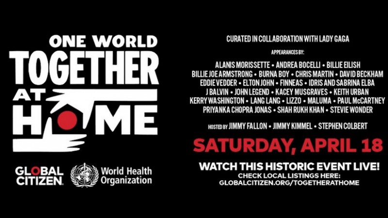 One World Together at Home, el concierto en vivo en contra el covid-19 por Youtube 