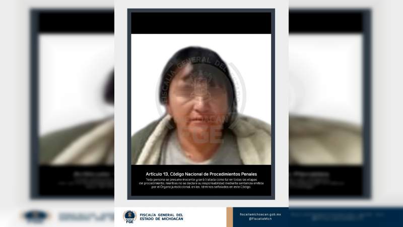 Detienen a mujer -abuela del menor asesinado en Uruapan- presunta responsable del crimen 