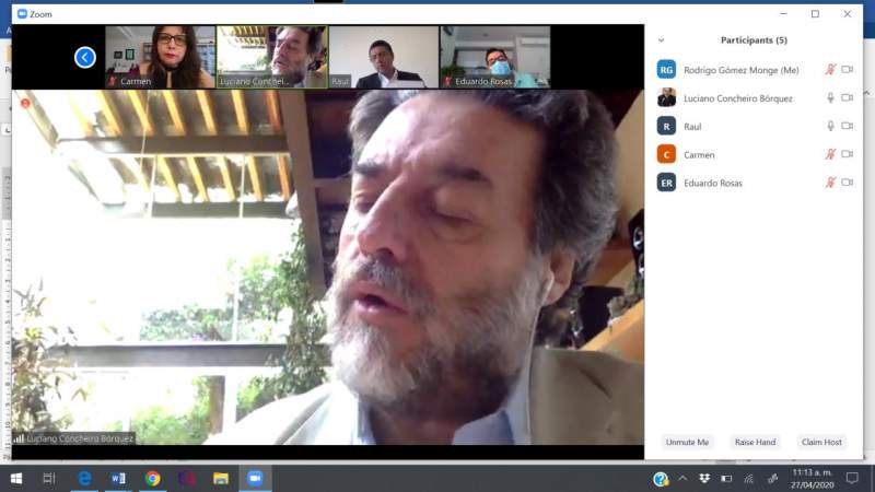 Sostiene Rector Raúl Cárdenas reunión a distancia con funcionarios de la SEP - Foto 1 
