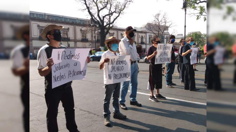 Por coronavirus, se manifiestan músicos en Morelia - Foto 0 