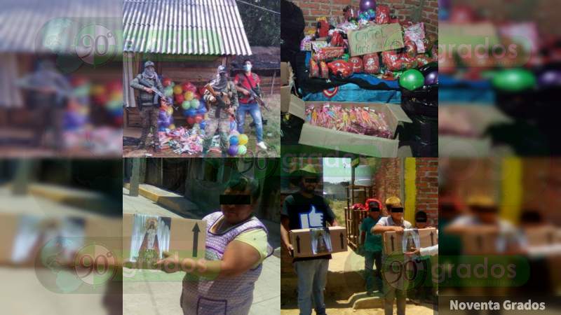 Cártel Independiente reparte juguetes y despensas en Michoacán - Foto 0 