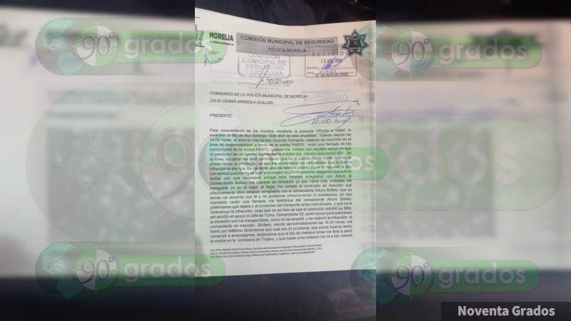 “Comandante Búfalo” de la Policía de Morelia, vende impunidad a transportistas: Amenaza de muerte a quien se opone a su corrupción - Foto 2 