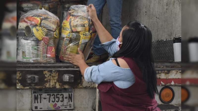 Recibe Gobierno de Morelia donación de apoyos alimentarios - Foto 0 