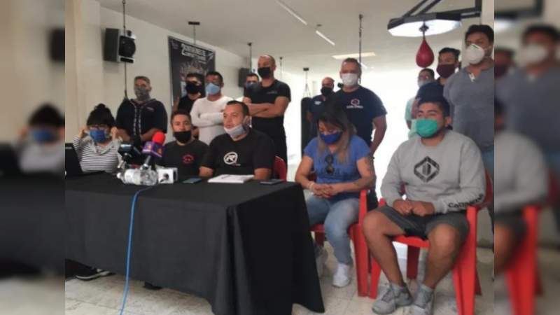 Se manifiestan para reabrir gimnasios en Morelia 