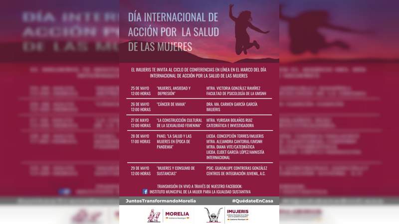 Conferencias en línea por el día Internacional de Acción por la Salud de las Mujeres 
