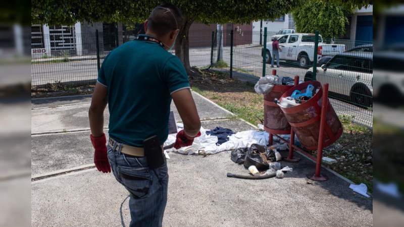 Abandonan material médico en la colonia Chapultepec Oriente de Morelia, Michoacán  - Foto 1 