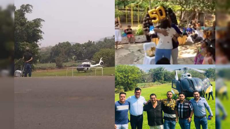 Líder del PRD en Turicato confirma fiesta en contingencia y arribo en helicóptero de dirigentes perredistas - Foto 0 