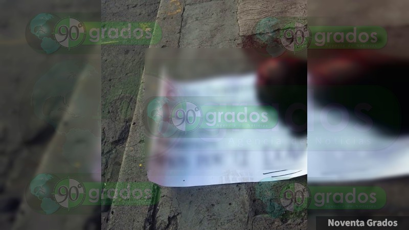 Dejan dos cabezas humanas y mensaje contra el Cártel Jalisco, en el Centro de Acámbaro - Foto 1 