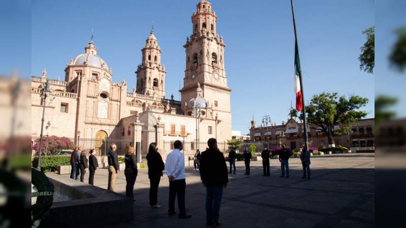 Ayuntamiento de Morelia, realiza acto por el CLIX aniversario luctuoso de Melchor Ocampo