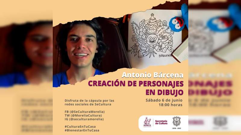 Crea, dibuja y diviértete con Antonio Bárcena en #CulturaEnTuCasa 