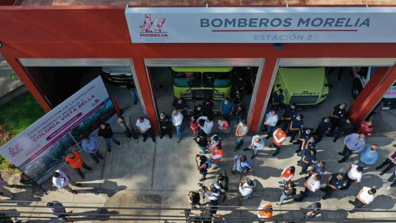 Cumple Raúl Morón compromiso, entrega Segunda Estación de Bomberos de Morelia