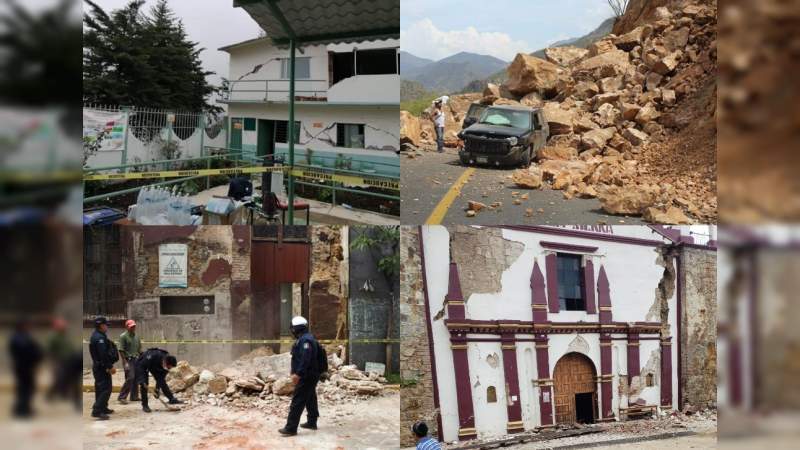 Cuatro personas muertas y cuatro heridas, saldo de sismo de 7.5 grados: Oaxaca, CDMX y Edomex, los más afectados 
