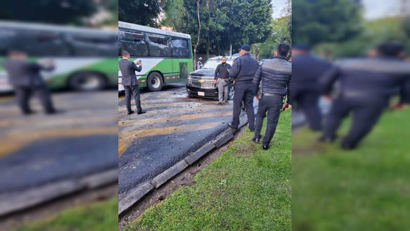 Ilesos, pasajeros de autobús de RTP atrapados en balacera contra el Secretario de Seguridad de CDMX