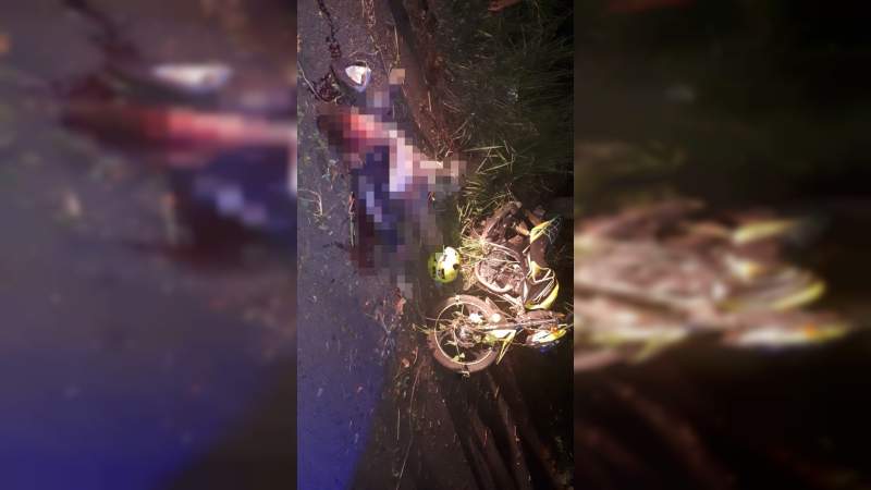 Un muerto y un herido al accidentarse en motocicleta en Ziracuaretiro, Michoacán  