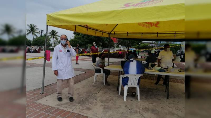 El 27 y 28 de junio la Unidad móvil para la detección de casos de COVID-19 tomó 77 muestras a mugiquenses con síntomas del nuevo coronavirus