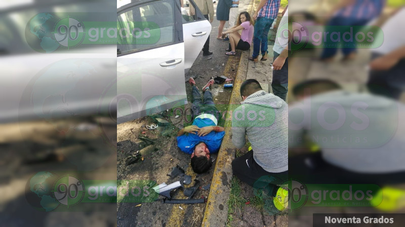 Choque múltiple en Morelia, Michoacán deja al menos tres heridos