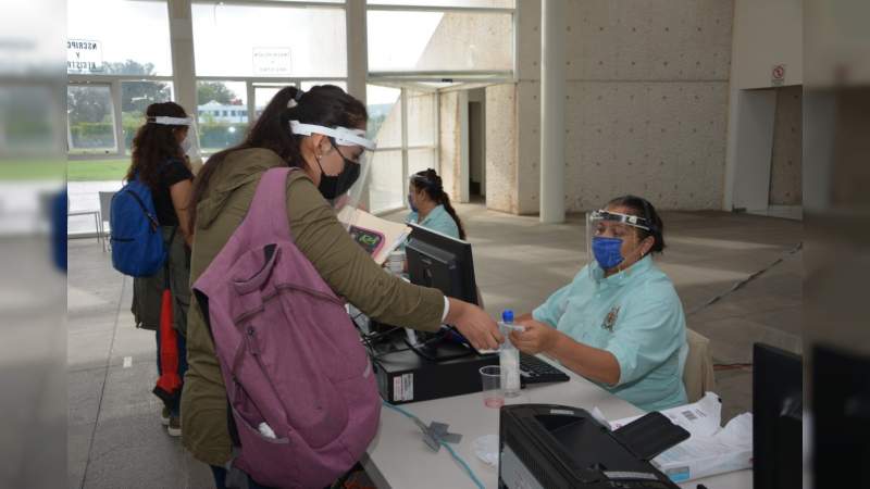 Con estricto apego al protocolo sanitario, UMSNH inicia proceso de asignación de plazas para Servicio Social