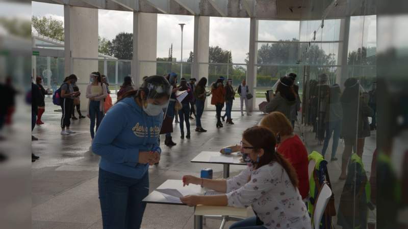 Con estricto apego al protocolo sanitario, UMSNH inicia proceso de asignación de plazas para Servicio Social