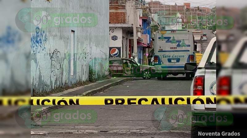 Ejecutan a balazos a conductor de un automóvil en Uruapan, Michoacán 