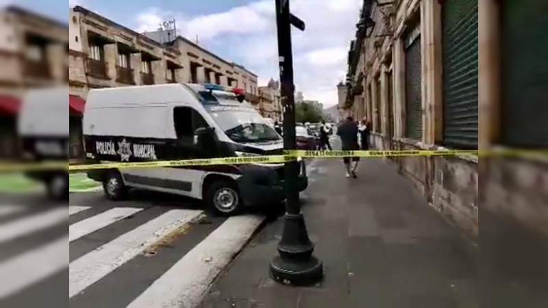 Muere hombre en plena avenida Madero en Morelia, Michoacán 