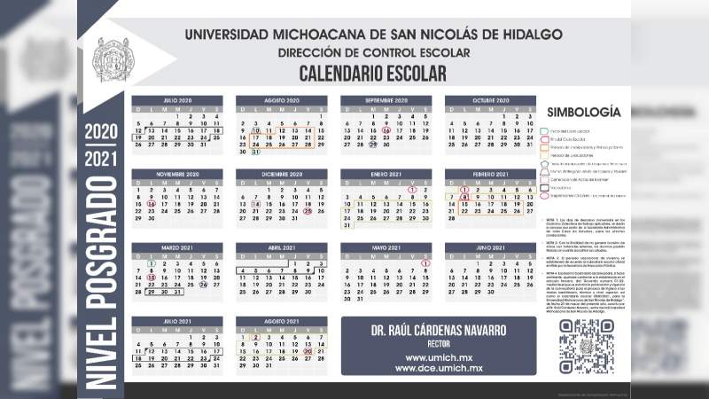 Consejo Universitario de la UMSNH aprueba calendario escolar 2020-2021
