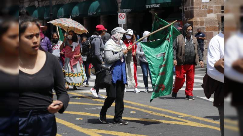 Con marcha y mitin en el centro histórico, la FNLS, exige liberación de presos politicos