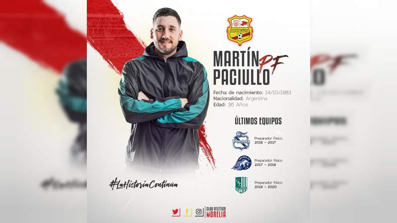 Con Valiño a la cabeza, Atlético Morelia oficializó la conformación de su cuerpo técnico