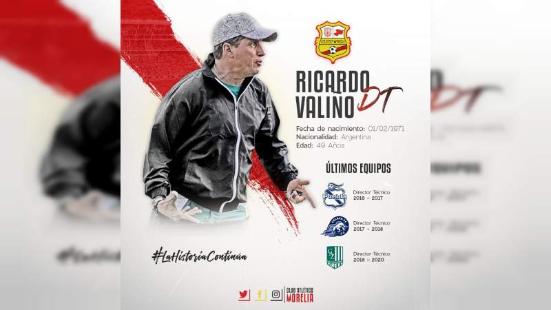 Con Valiño a la cabeza, Atlético Morelia oficializó la conformación de su cuerpo técnico