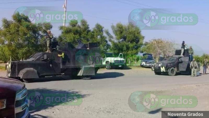Convoy de sicarios y camiones “monstruo” desfila hacia El Aguaje, a unas horas de operativo de GN y Policía en Aguililla