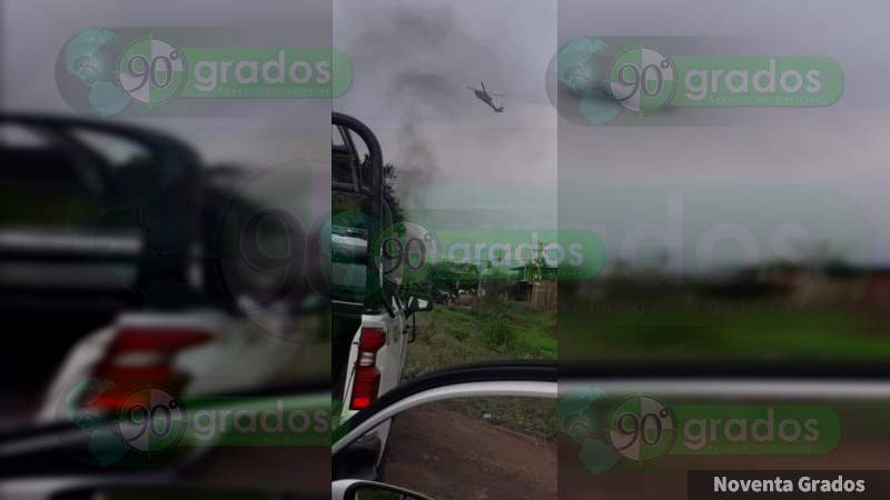 Convoy de sicarios y camiones “monstruo” desfila hacia El Aguaje, a unas horas de operativo de GN y Policía en Aguililla