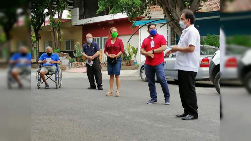 Siguen las reuniones con comités COVID en Apatzingán 
