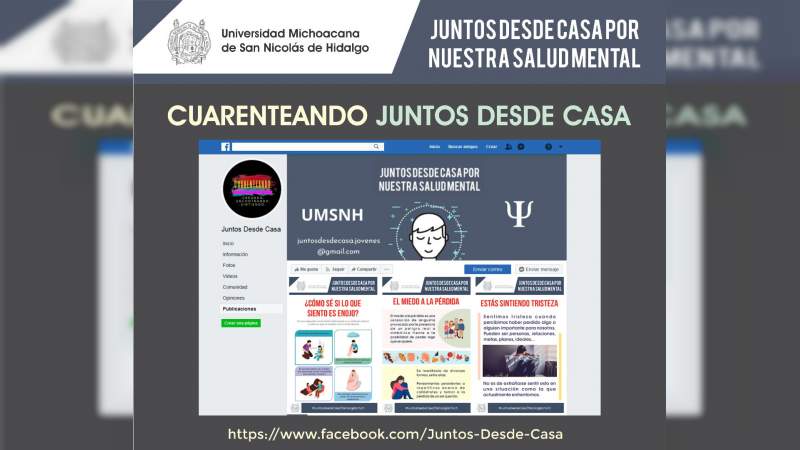 Ante los efectos del COVID-19, UMSNH ofrece atención psicológica gratuita