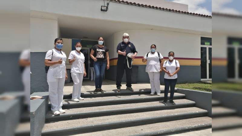 Presentan 5 enfermeras que fortalecerán área COVID del Hospital Regional de Apatzingán 