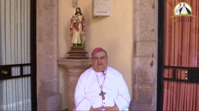 Llama arzobispo de Morelia a no olvidar las normas sanitarias con las personas de mayor cercanía 