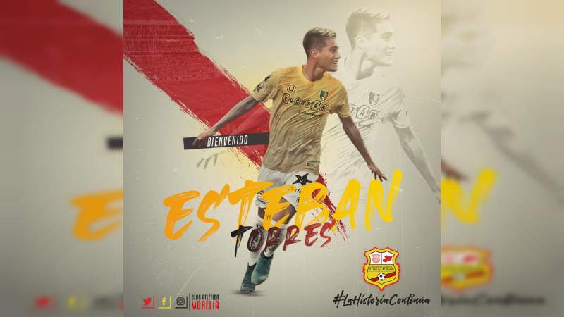 Esteban Torres pasa de las gradas de Venados a la plantilla del Atlético Morelia 