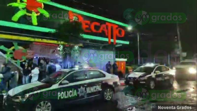 Sujetos armados abren fuego en el bar Pecatto en Morelia; hay tres heridos 