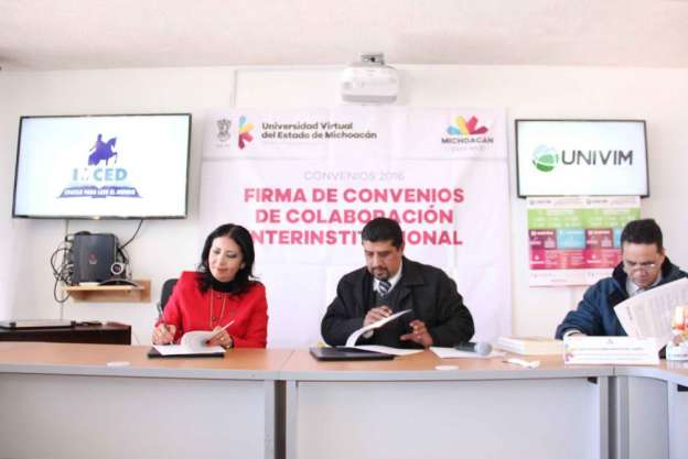 Universidad Virtual firma convenio de colaboración con el Instituto Michoacano de Ciencias de la Educación  - Foto 1 