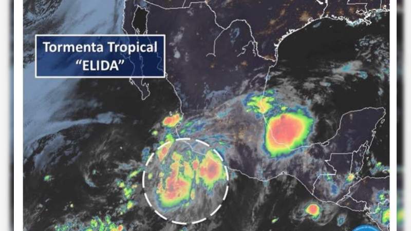 Tormenta tropical Elida provocará descargas eléctricas y lluvias en Michoacán 