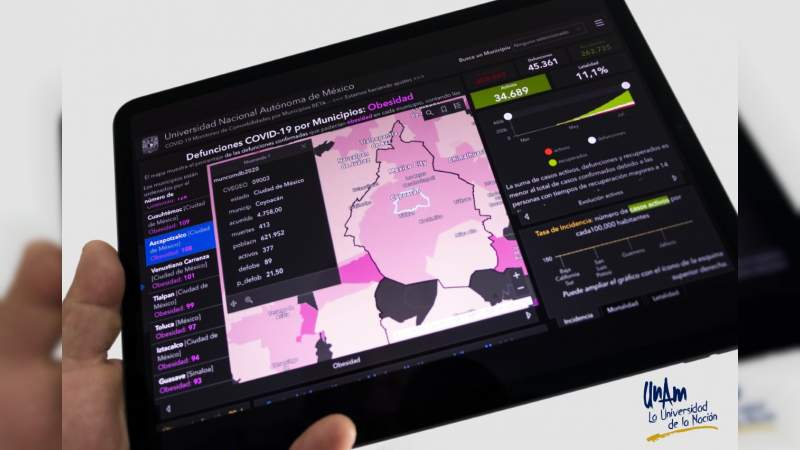 Mayores herramientas a Plataforma de Información Geográfica sobre COVID-19: UNAM 
